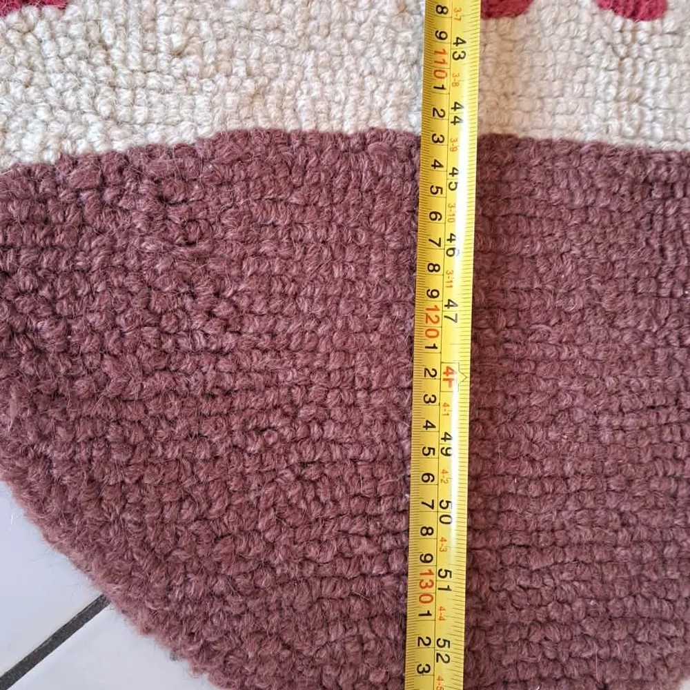 Pottery Barn Kids Brown and Cream Textured Rug
